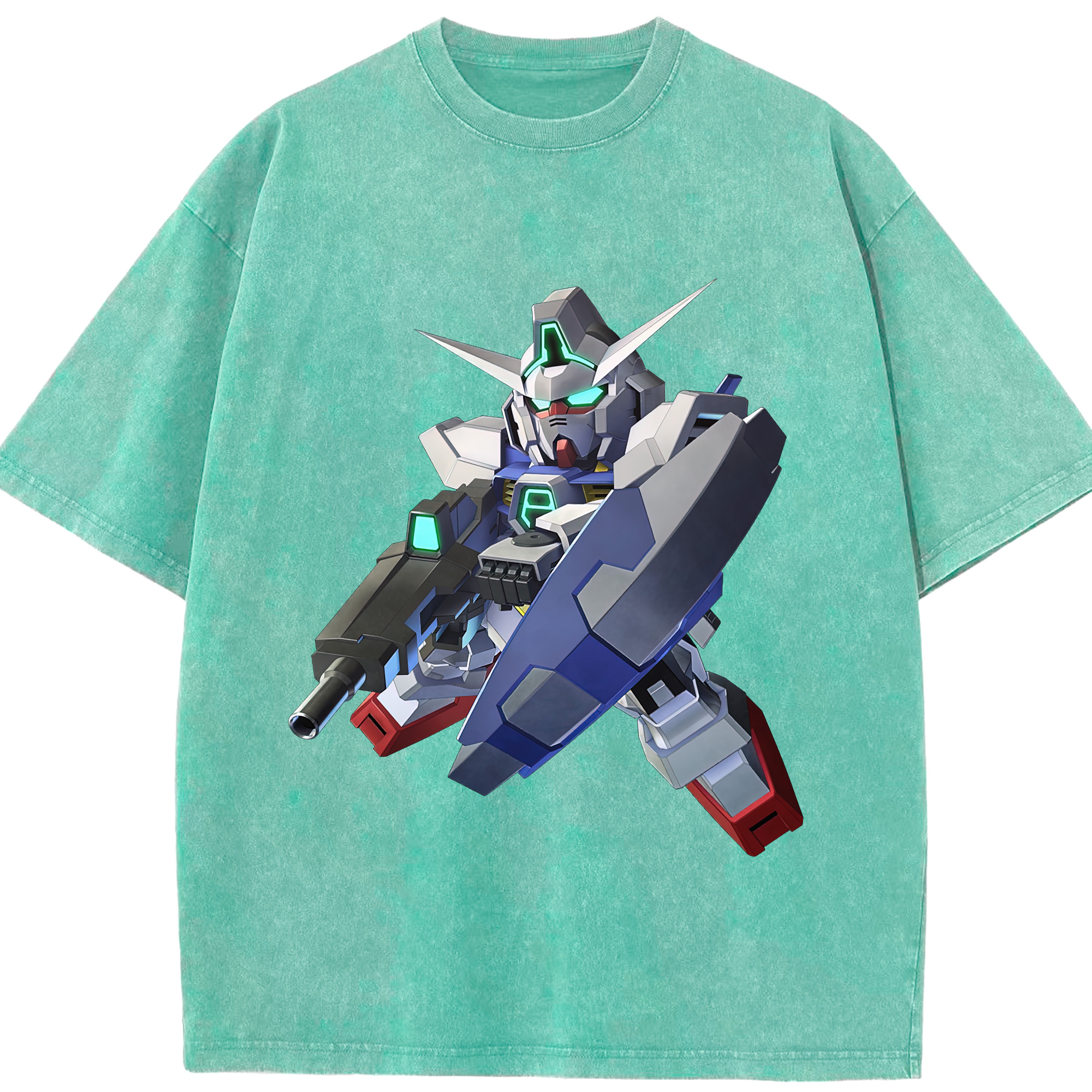 （画像用） 機動戦士ガンダム Mobile Suit Gundam 綿100% ヴィンテージ風 半袖Tシャツ（フロントプリント）